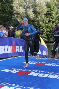 Im Klagenfurt - Schwimmausstieg aus dem Lendkanal